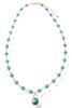 Guide Me There Turquoise Crystal Necklace