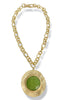 Virtue The Suzanne Lime Gemstone Disc Necklace
