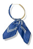 Maisey Navy Scarf Wrapped Collar Necklace