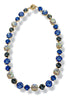 TWT® Margret Blue Multi Glass Stone Magnetic Necklace