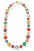 TWT® Margret Dark Multi Glass Stone Magnetic Necklace