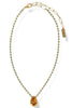 TOVA Milli Chrysolite/Citrus Lime Brandy Necklace
