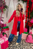 TWT® Simple Red Cardigan