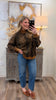 Addison Cheetah Print Mock Neck Long Sleeve Sweatshirt