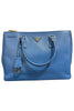Prada Med Galleria Two Way Tote Blue
