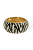 Called By Name Zebra Pattern Hinged Bracelet