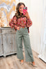 Renae Olive Wide Leg Jean