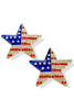 Made In America Flag Star Earrings