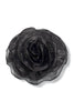 Over The Top Black Floral Brooch
