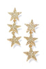Liberty Gold Star Dangle Earrings