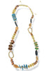 Hurry Home Boho Wooden Beads Statement Necklace