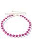 Keeping It Calm Gold and Fuchsia Chain Belt