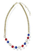 Sienna By TOVA Mini Ann RWB Necklace