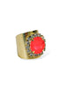 TOVA Jacci Electric Pink Ignite Brandy Ring