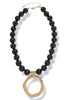 Needing More Black Beaded Necklace