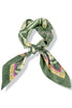 More To Come Green Paisley Square Scarf