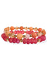 In The Moment Pink Ball Beaded Bracelet Set