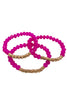 Little Things Bracelet Set - Fuchsia