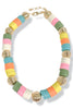 Water Candy Mulit/Gold Beaded Necklace