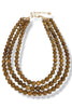 Earthy Warm Brown Layered Necklace