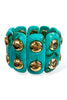 Seeing Right Through Turquoise Stretch Bracelet