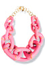 Parker Kennedy "The Michelle" Pink Bamboo Link Necklace