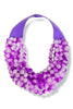 Carla Lavender Smooth Bead Statement Necklace