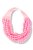 Carla Pink Faceted Bead Statement Necklace