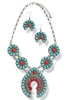 Enough Said Turquoise Western Pendant Necklace Set