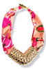 Riley Hammered Metal Scarf Necklace