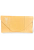 Wild Things Yellow Snakeskin Print Clutch
