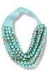 Carla Turquoise Faceted Bead Statement Necklace
