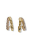 Pretty Great Rose Pave Hoop Earrings