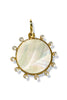 On My Mind White Round Pendant