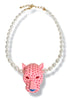 Sweet Aroma Pink Leopard Pendant Necklace