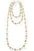 Holding Back Gold Disc Layered Necklace