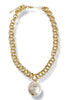 Come and See Pearl Pendant Chain Necklace