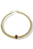 No Limits Gold and Brown Omega Choker Necklace