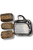 On The Wild Side Clear Leopard Bags