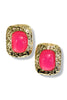 Never Give Up Hot Pink Dangle Earring