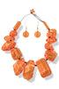 Here On Out Orange Statement Necklace