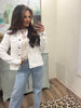 Jackie White Denim Long Sleeve Jacket