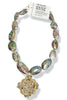 Made In The Deep South 1950s Weiss Pendant 1960s Abalone Beads Necklace