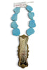Made In The Deep South 1950s Sash Buckle 1960s Turquoise Bead Necklace