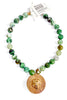 Made In The Deep South 1980s Dress Clip 1970s Agate Necklace