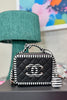 Chanel Black & White Small Caviar Filigree Crossbody