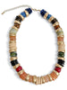 Mariah Worn Gold & Multi Beaded Necklace