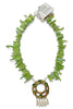 Made In The Deep South 1970s Watermelon Rivoli 1970s Quartz Necklace
