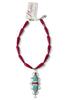 Made In The Deep South 1950s Turquoise MOP Brooch 1960s Jade Necklace