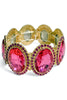 Pretty In Pink Gold & Fuchsia Stretch Bracelet